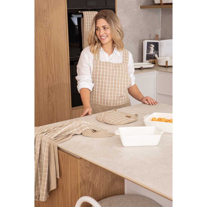 Ladelle Hemingway Taupe 2Pk Baker's Oven Mitt image number 1