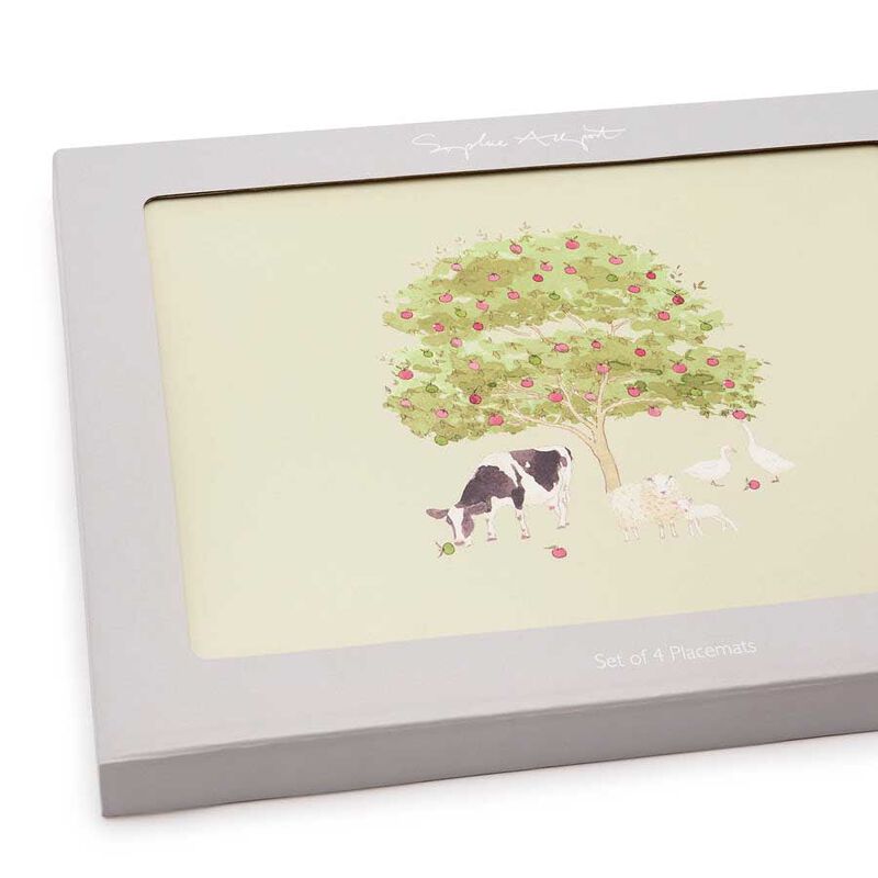 Sophie Allport Placemats - Set Of 4 - Farm Friends image number 1