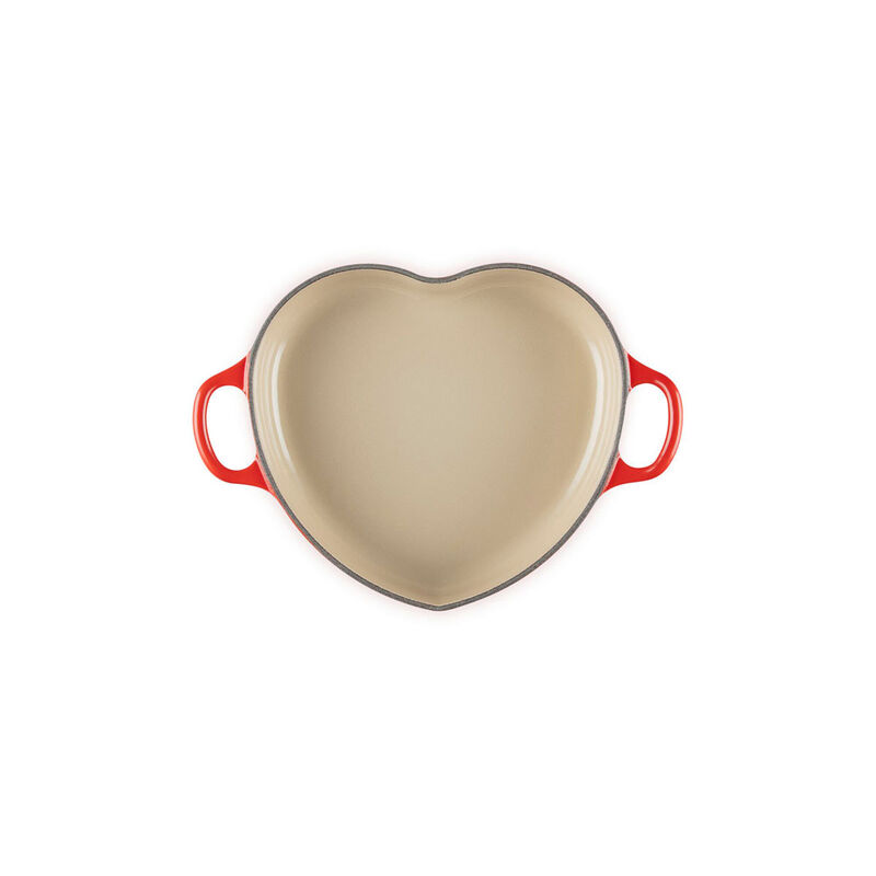 Le Creuset Heart Dish 20cm Cerise SS Knob image number 1