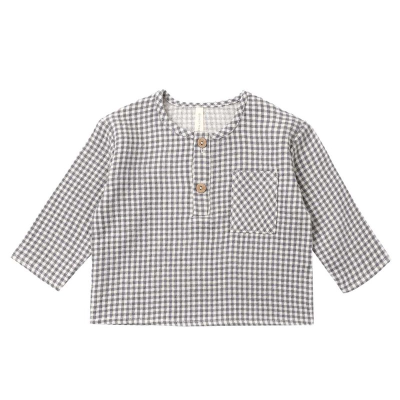 Quincy Mae Rory Shirt Gingham 2-5Y image number 0