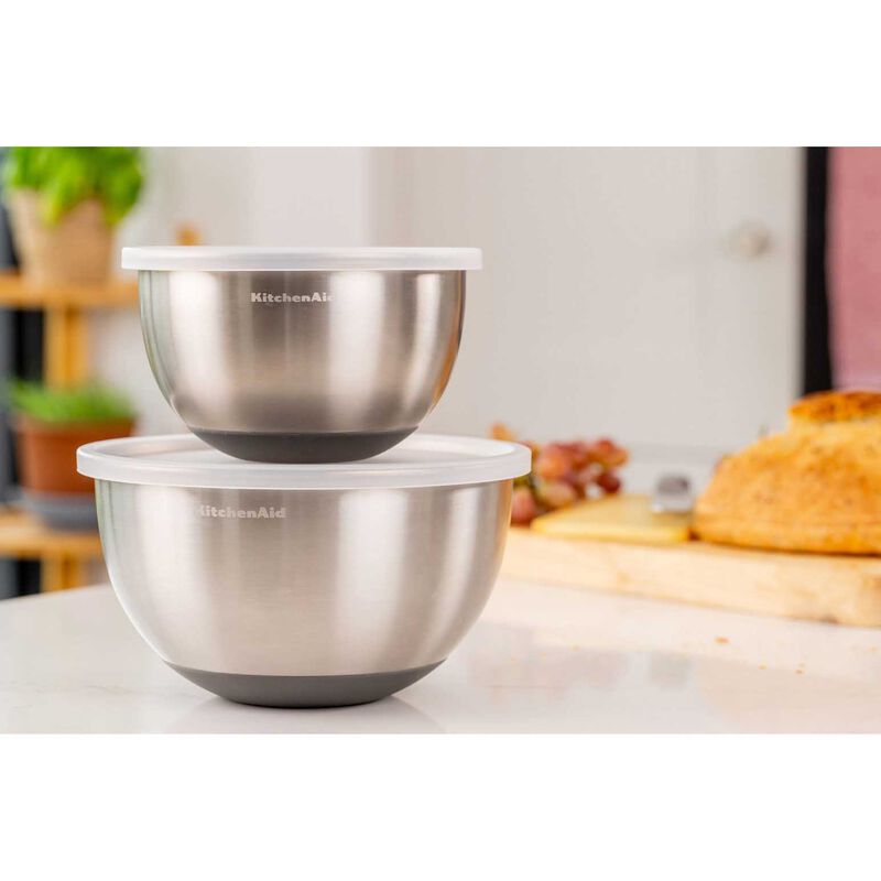 KitchenAid Stainless Steel Mixing Bowls Set Of Two image number 1