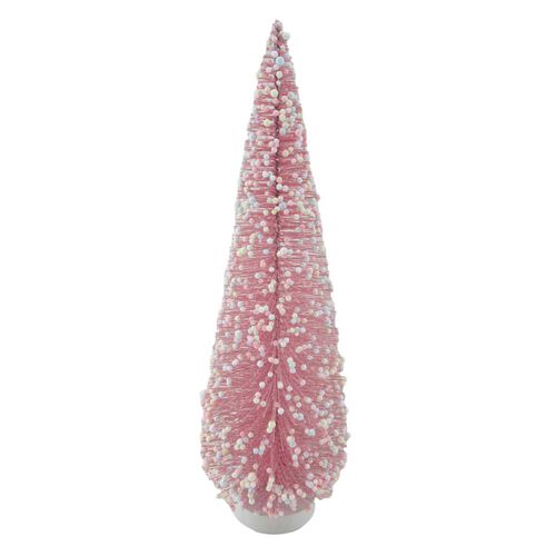 Pink Sisial Tree With Coloured Beads 16 Inch