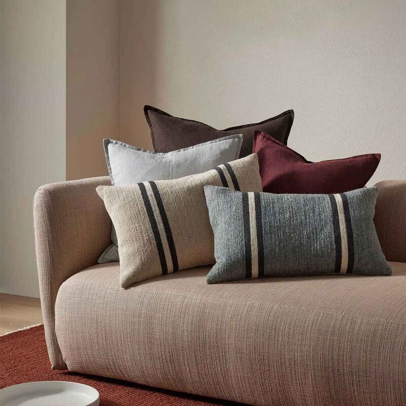 Weave Home Mila Striped Cushion With Feather Inner 40x60cm image number 1
