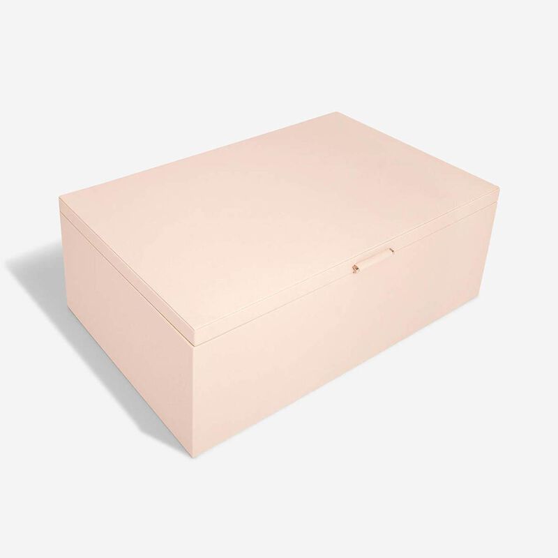 Stackers Large Lidded Storage Box Blush Pink image number 1