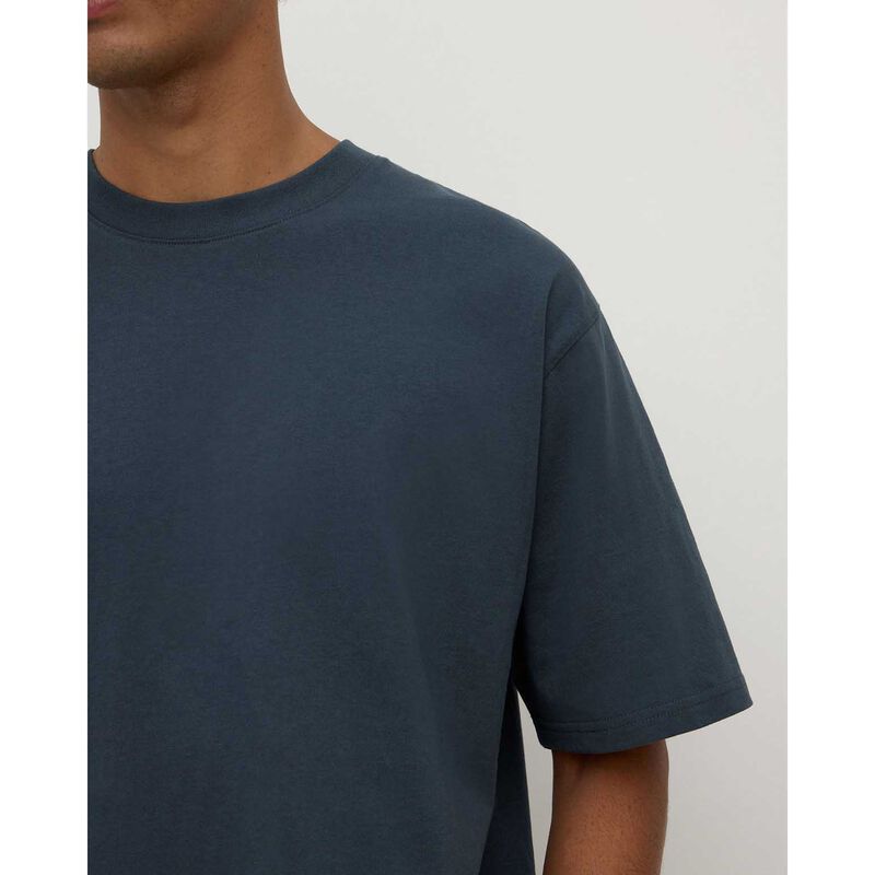 Assembly Label Knox Organic Oversized Tee Harbour image number 2