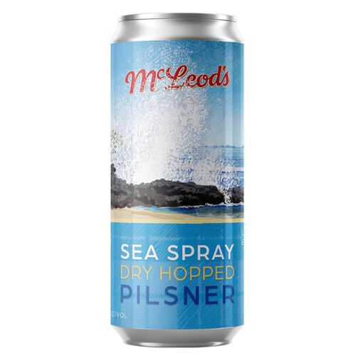 McLeod's Sea Spray Dry Hopped Pilsner 5.2% 440ml