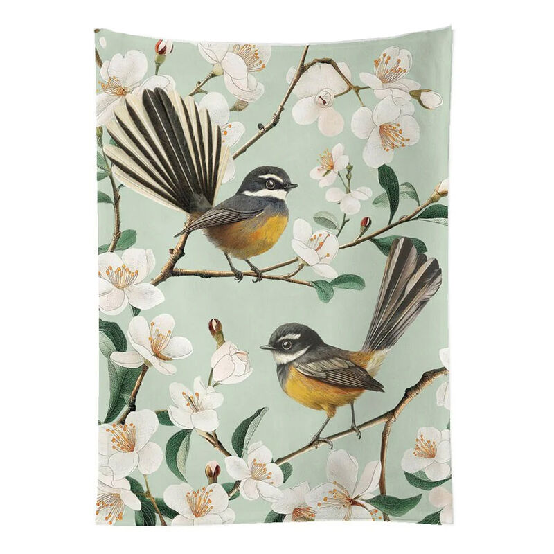 Chatty Fantails Tea Towel image number 0