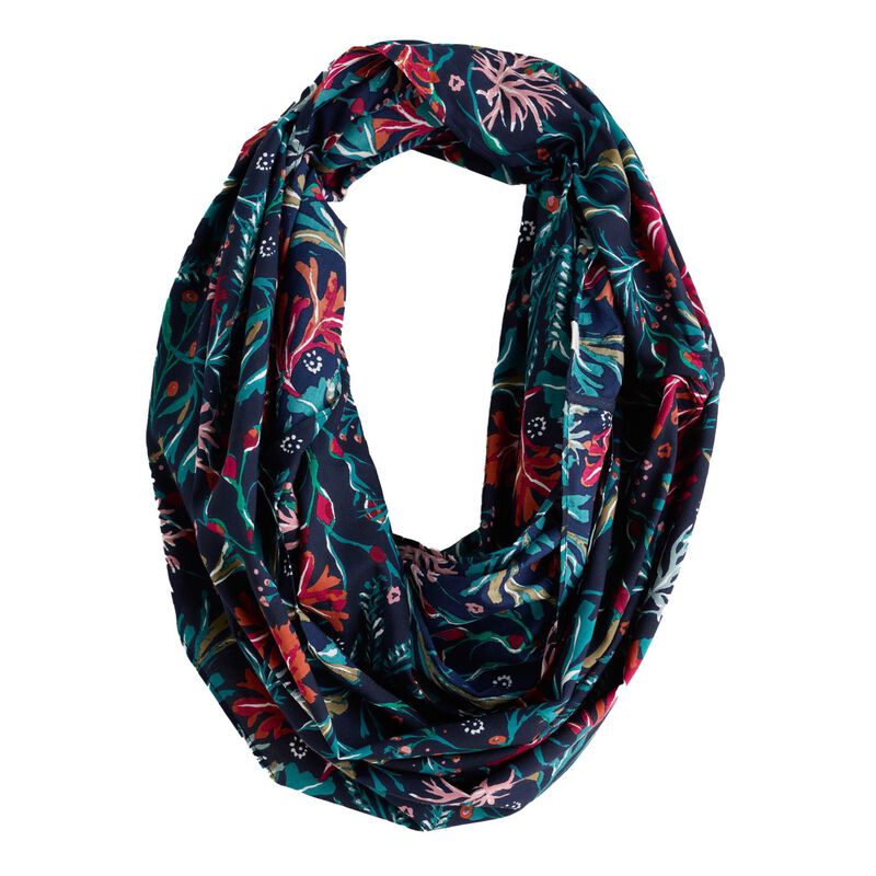 Seasalt Cornwall May Garland Circle Scarf Seaweed Bloom Maritime image number 0