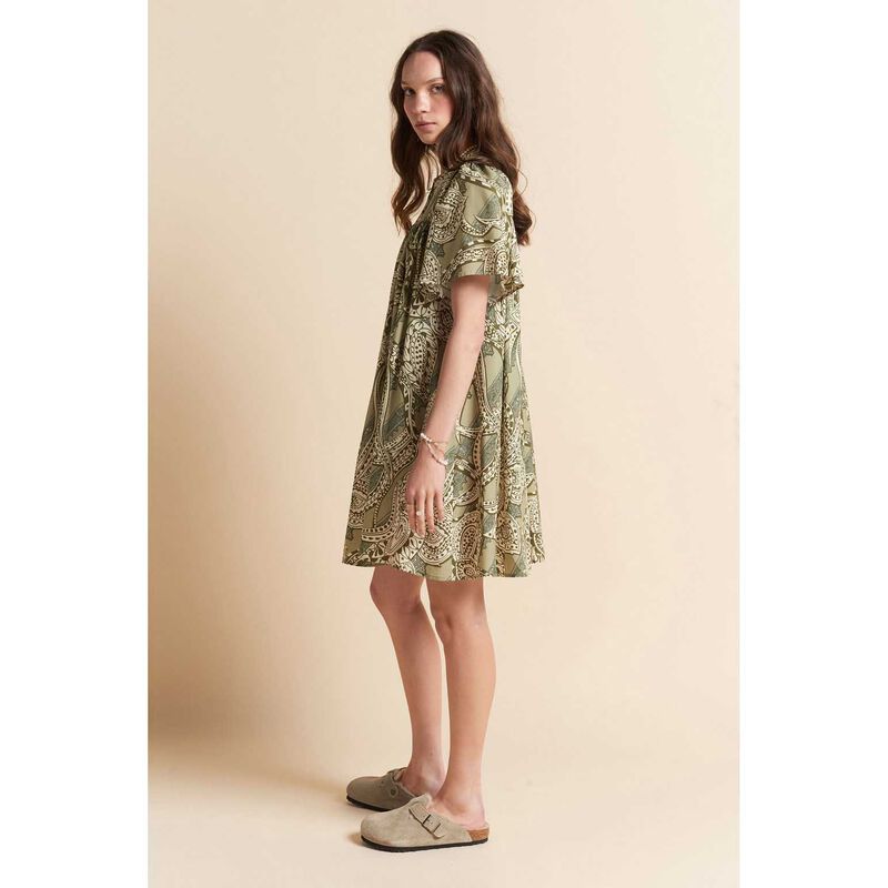 Papinelle Karen Walker Ocean Paisley Gathered Nightie image number 2