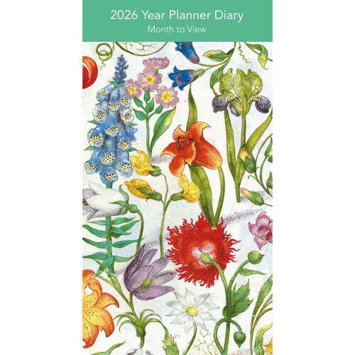 Museums & Galleries Floral Manuscript 2026 Year Planner