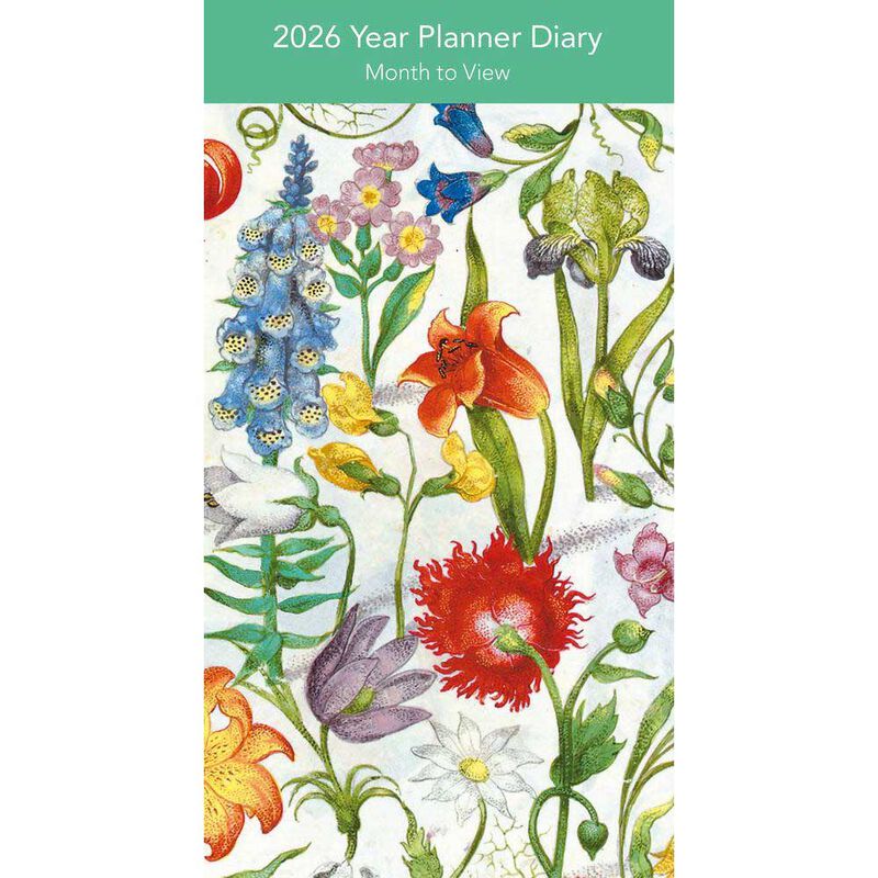 Museums & Galleries Floral Manuscript 2026 Year Planner image number 0