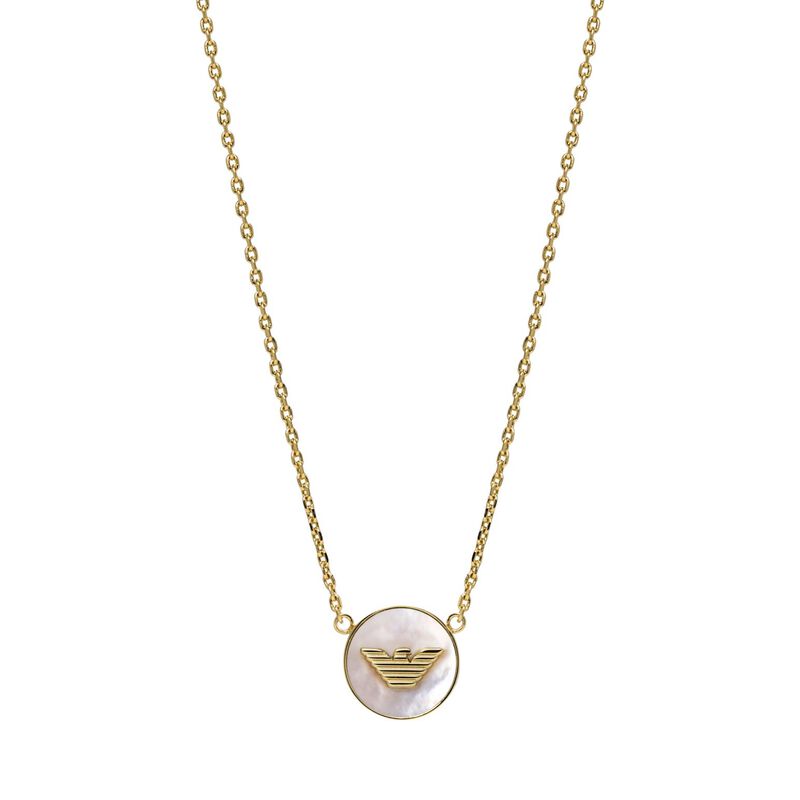 Emporio Armani Gold-Tone Brass Pendant Necklace image number 1