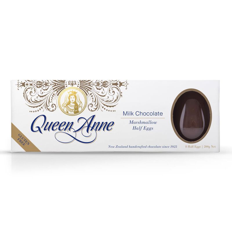 Queen Anne Milk Chocolate Marshmallow Easter Eggs 200g image number 0