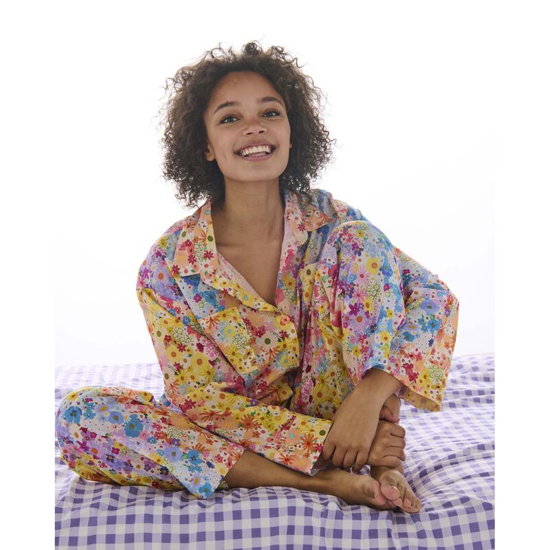 Kip&Co Posie Lane Organic Cotton Long Sleeve Shirt & Pant Pyjama Set image number 3