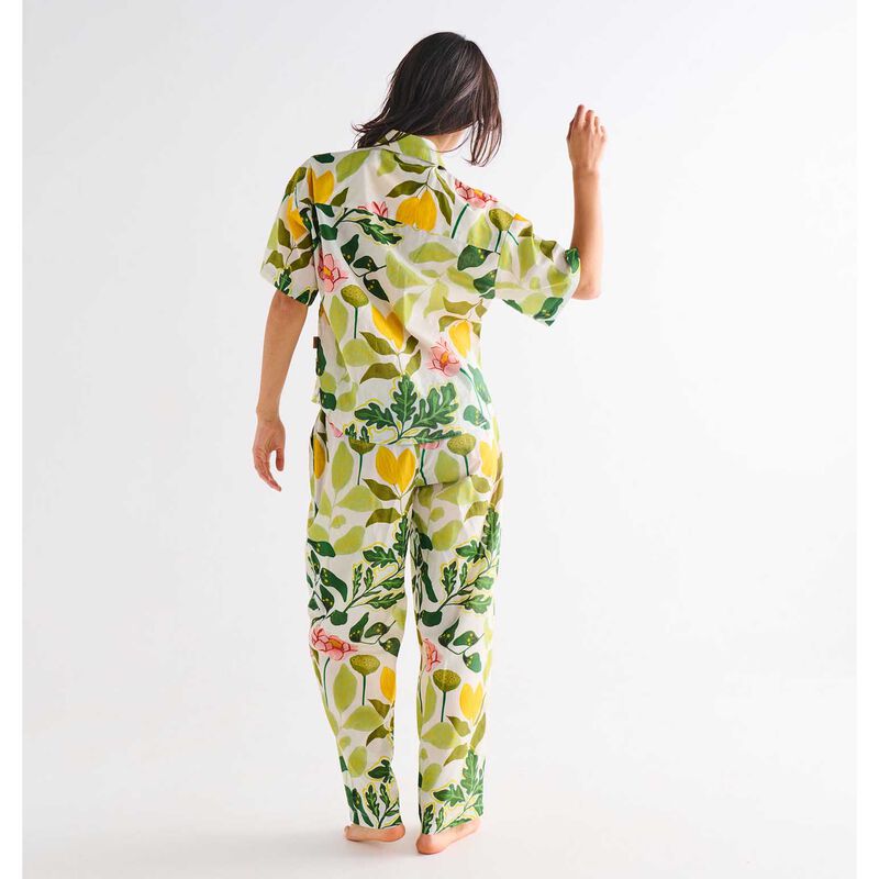 Kip&Co Wander Adult Organic Cotton SS Shirt & Pant Pyjama Set image number 1