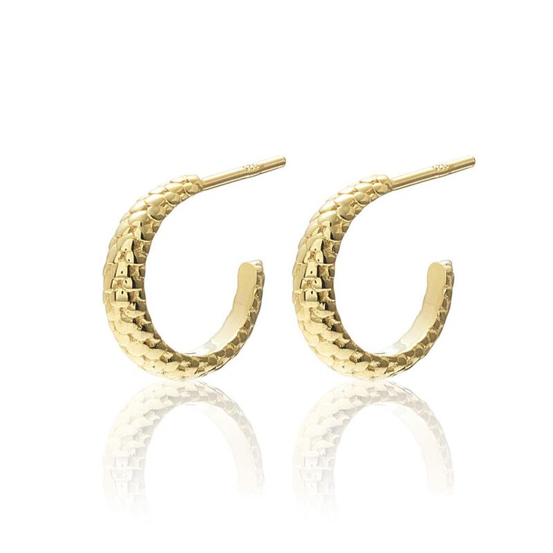 Silk & Steel Small Infinity Hoops image number 0