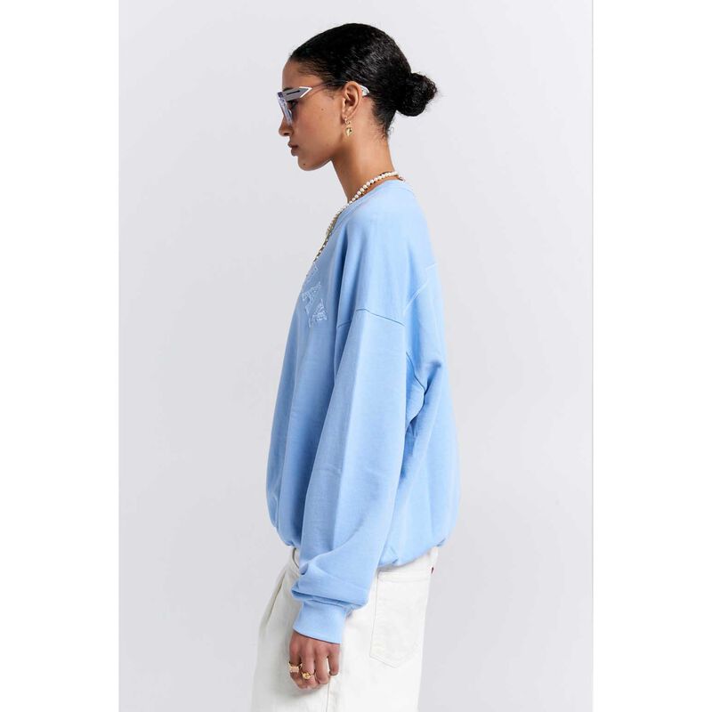 Karen Walker Runaway College Organic Cotton Crewneck Sweatshirt image number 2