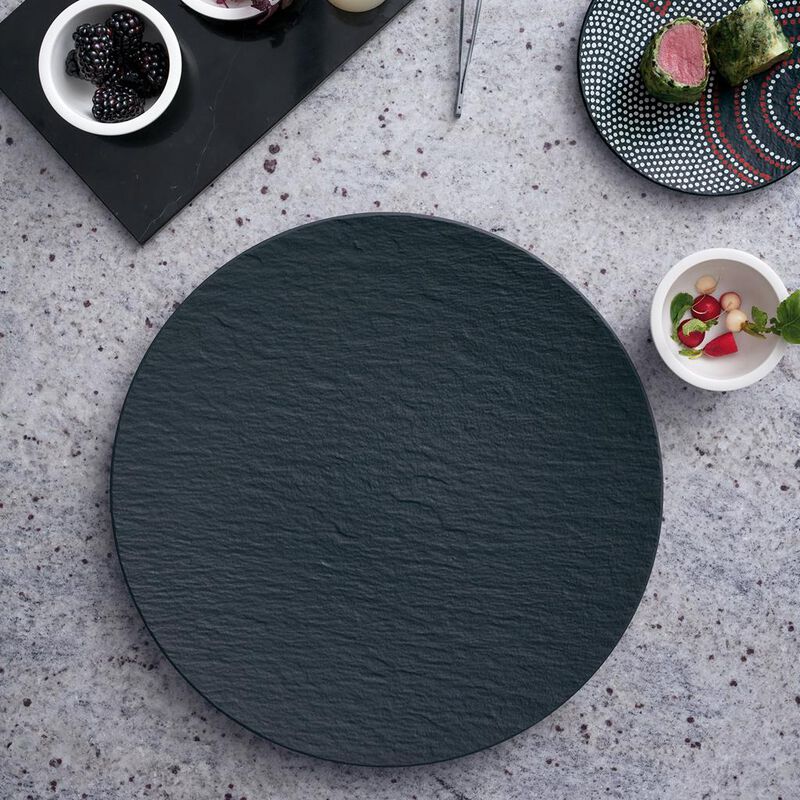 Villeroy & Boch Manufacture Rock Gourmet Plate Black 31cm image number 1