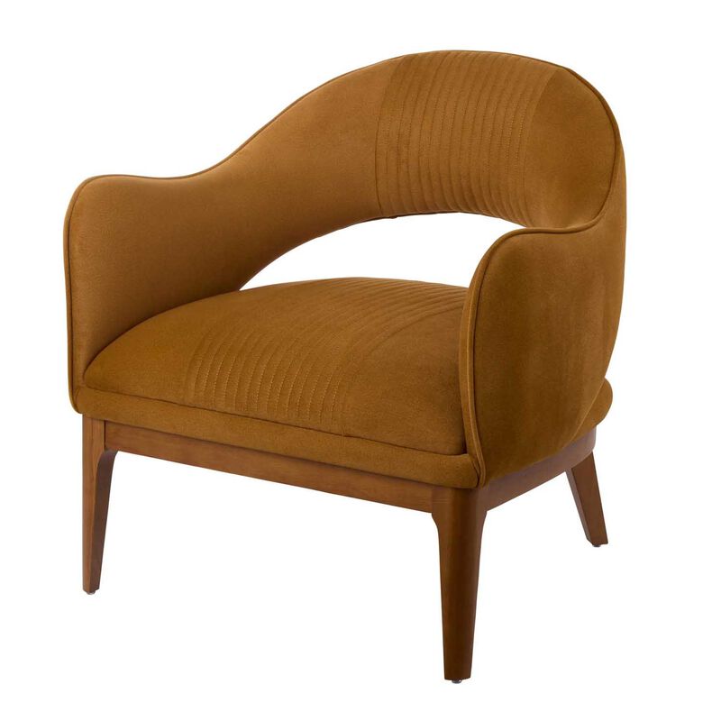 Amalfi Edwin Armchair - Mustard & Walnut image number 2