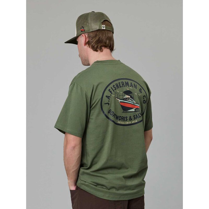 Just Another Fisherman Boatworks & Salvage Sea Tee image number 1