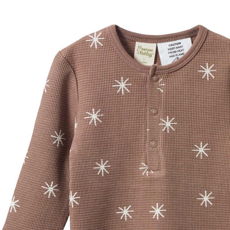 Nature Baby Long Sleeve Waffle Pyjama 2 Piece Set 1-2Y image number 1