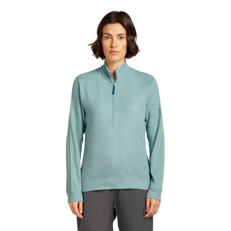 Icebreaker W Merino 260 Waffle Knit Wander LS Half Zip image number 0