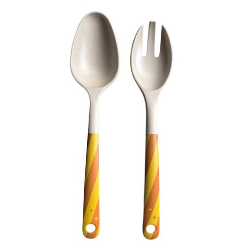Urban Products Summer Spritz Salad Servers Orange 25cm Set Of 2