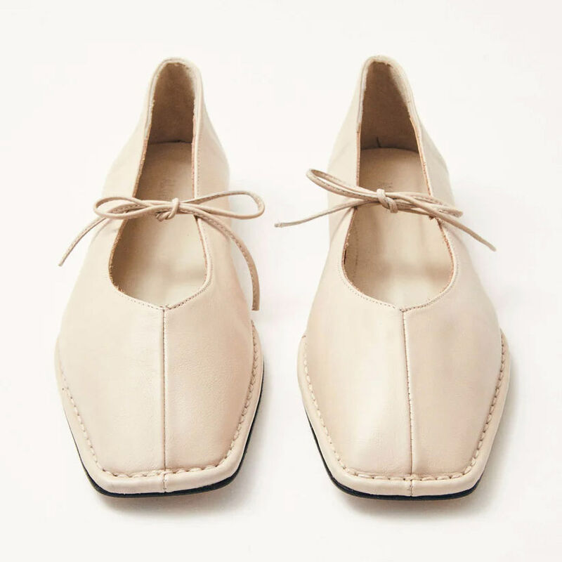 Alohas Sway Leather Ballet Flats image number 3
