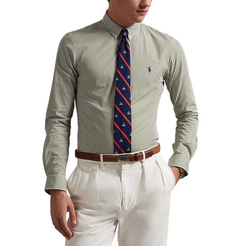 Polo Ralph Lauren Custom Fit Striped Stretch Poplin Shirt