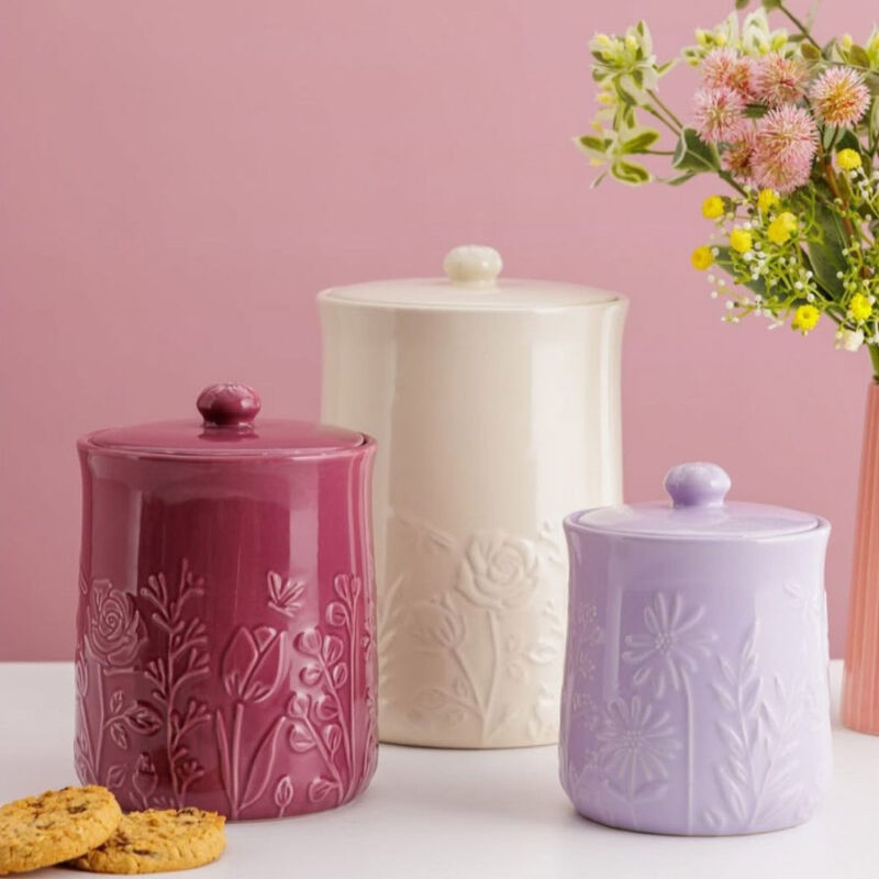 Mason Cash In The Meadow Storage Jar 800ml Florals Lilac image number 1