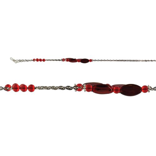 On The Nose Red Beads On Chain