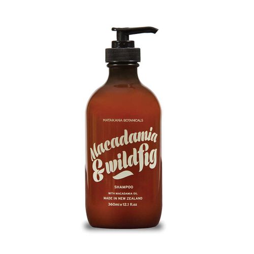 Matakana Botanicals Macadamia & Wild Fig Shampoo Pump 360ml