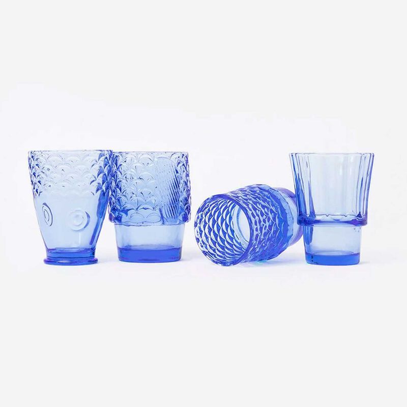 DOIY Stacking Glasses Koifish Blue image number 1
