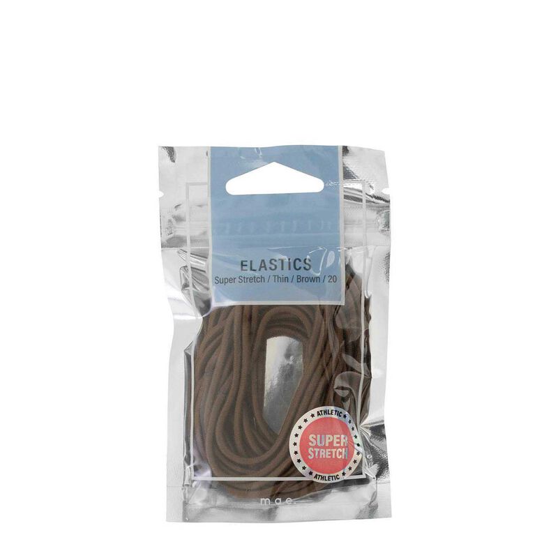Mae Thin Super Stretch Brown Elastics 20-Pack image number 0