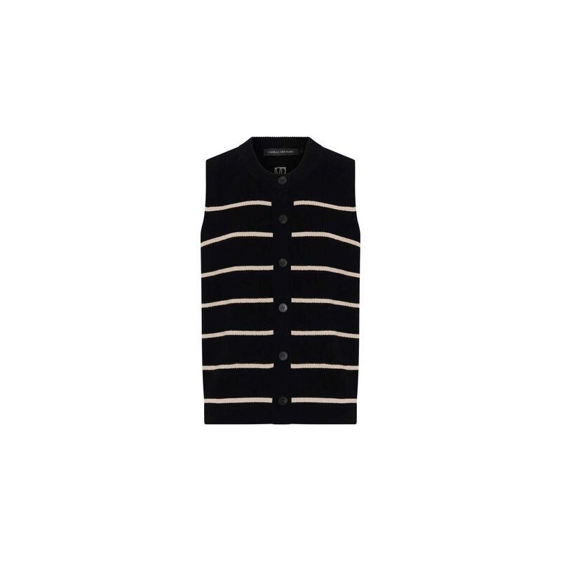 Camilla and Marc Gale Button Up Sleeveless Cardigan image number 2