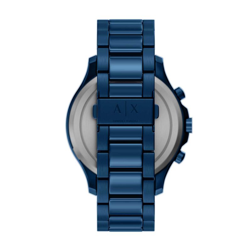 Armani Exchange Chronograph Blue Stainless Steel Watch image number 1