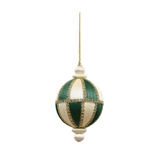 Maytime Majestic Hanging Ball - White & Green