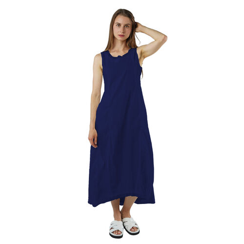 Rundholz Mesh Trim Sleeveless Dress