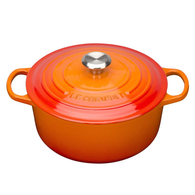 Le Creuset Cast Iron Round Casserole 26cm - Volcanic image number 0