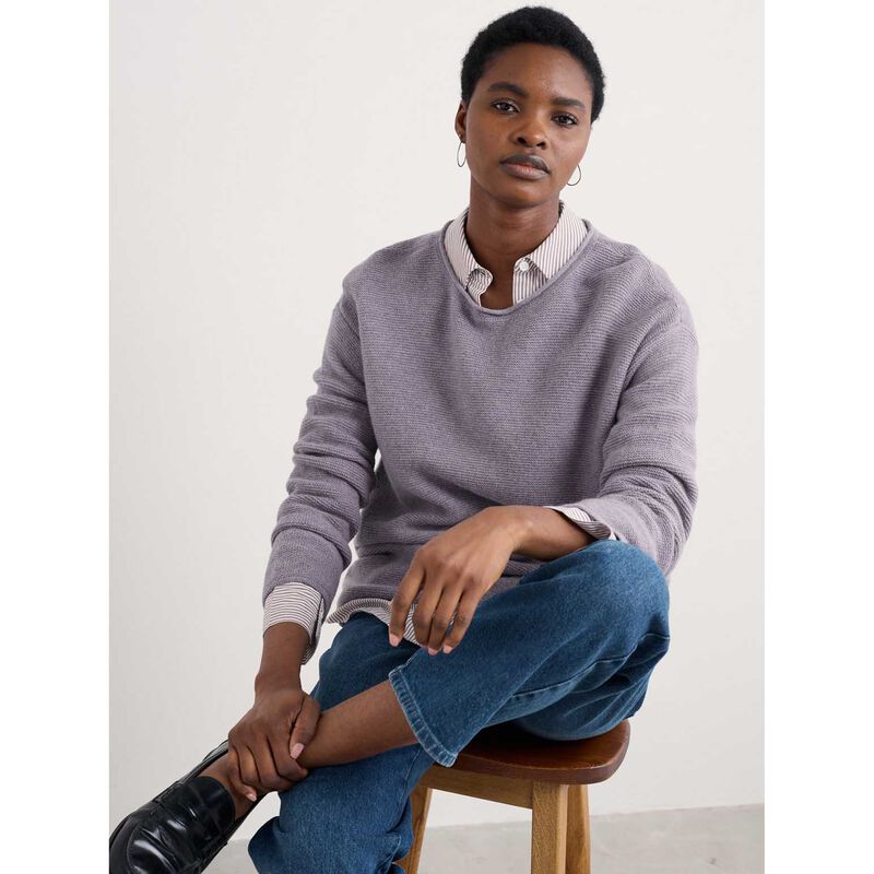 Seasalt Cornwall Fruity Jumper II Clematis image number 2