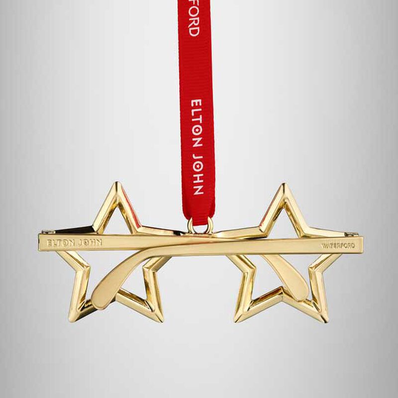 Waterford Elton John Golden Spectacles Ornament image number 3