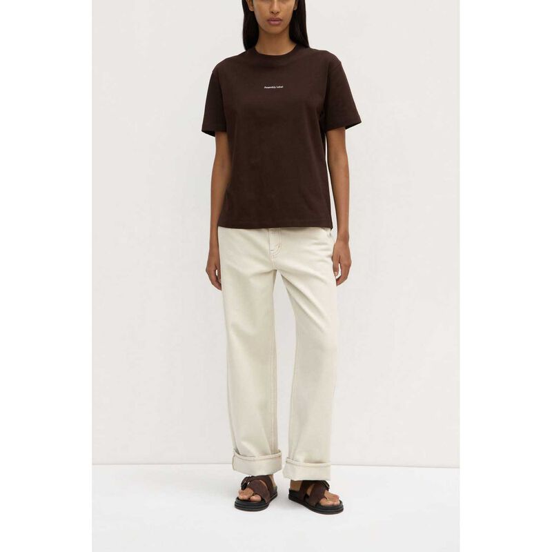 Assembly Label Womens Atelier Logo Tee Ganache image number 3