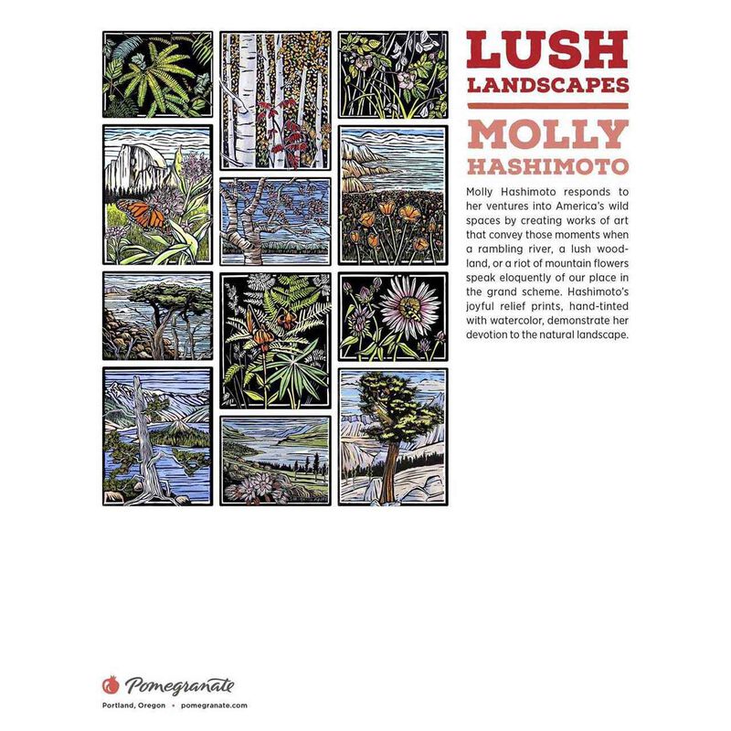 Pomegranate Lush Landscapes 2026 Mini Wall Calendar image number 2