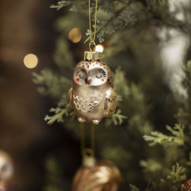 Sass & Belle Baby Owl Shaped Bauble image number 1
