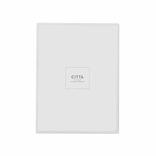 Città Metal Photo Frame White (Photo 4x6in) 15x3.5x20cm