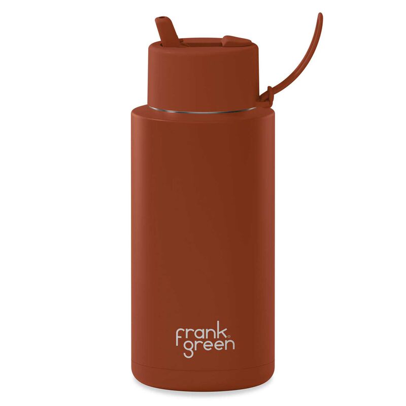 frank green 34oz Ceramic Bottle With Flip Lid Toffee image number 0