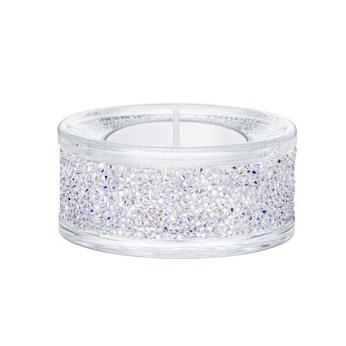 Swarovski Shimmer Tea Light Holder - Purple