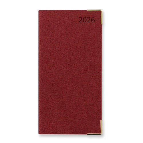 Letts of London Diary Connoisseur Slim WTV English Red 2026