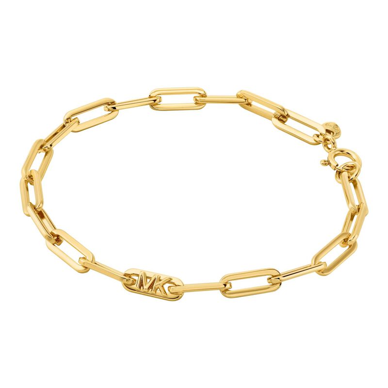Michael Kors 14K Gold-Plated Sterling Silver Paperclip Chain Bracelet image number 0