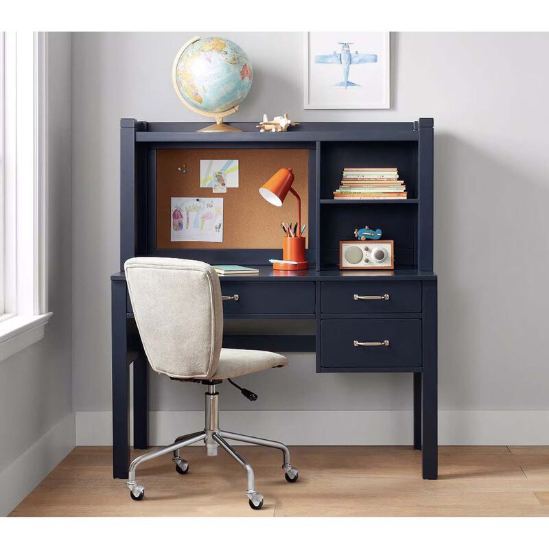 Pottery Barn Kids Camp Storage Hutch Desk Navy Wb image number 1